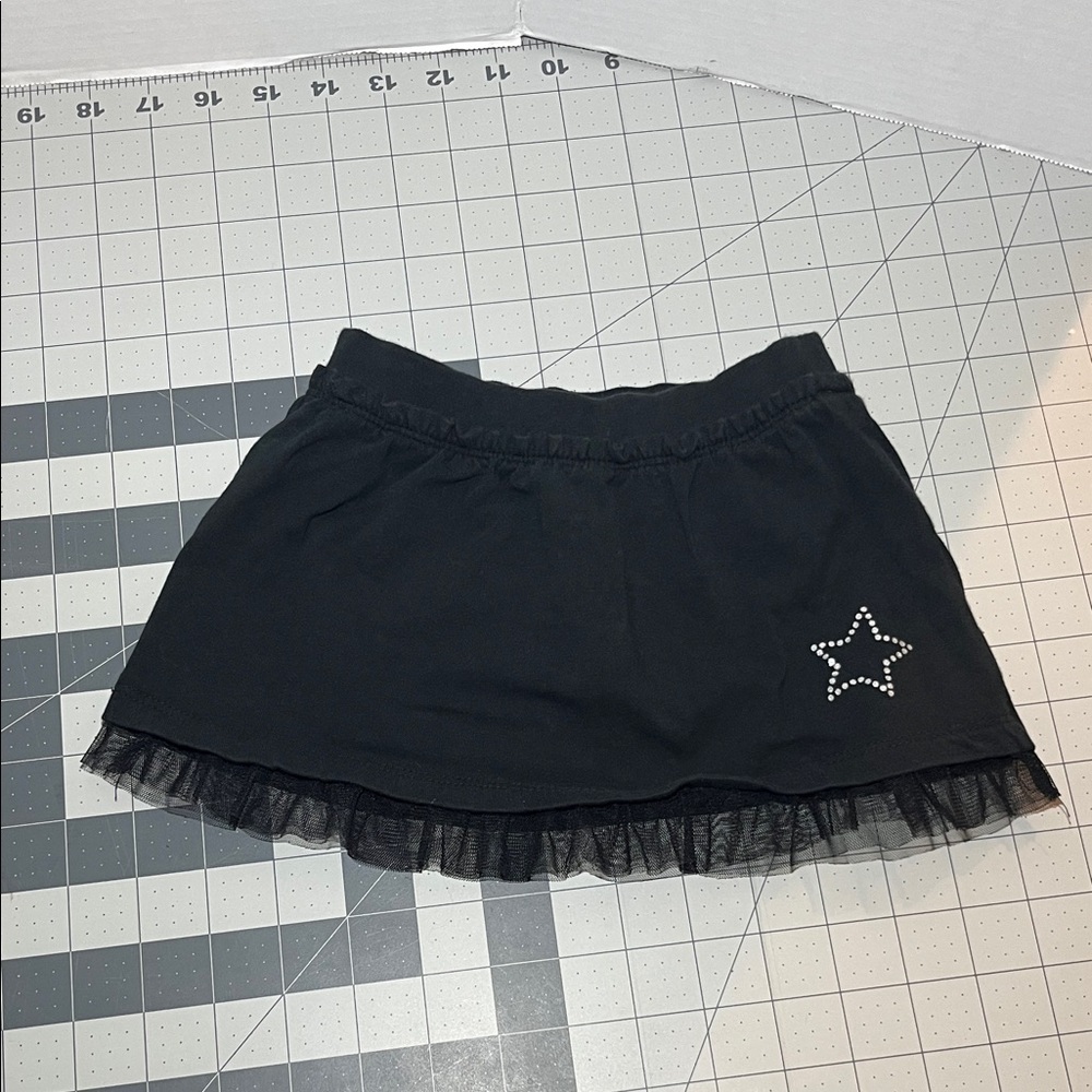 Black Skirt with Star Detail - Picture 1 of 5